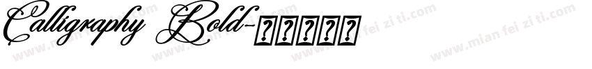 Calligraphy Bold字体转换